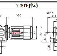 K47-Y90L4-4P-M4-0°減速機(jī)型號(hào)大全