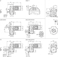 FC47 FCF47 FCAF47 FCA47減速機電機型號及尺寸圖