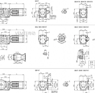 KC47 KCAF47 KCA47 KCF47減速機電機型號大全及尺寸圖