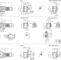 KC87 KCAF87 KCF87 KCA87減速機電機型號大全及尺寸圖