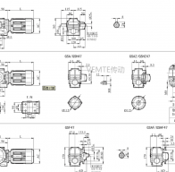 SD04 SF04 SS04 SFK04減速機(jī)電機(jī)型號及尺寸圖