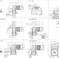 P12 PKF12 PK12 PF12減速機(jī)電機(jī)型號大全及尺寸圖紙