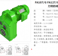 FA157/G DV200L4/BM/HR/V減速電機型號解析