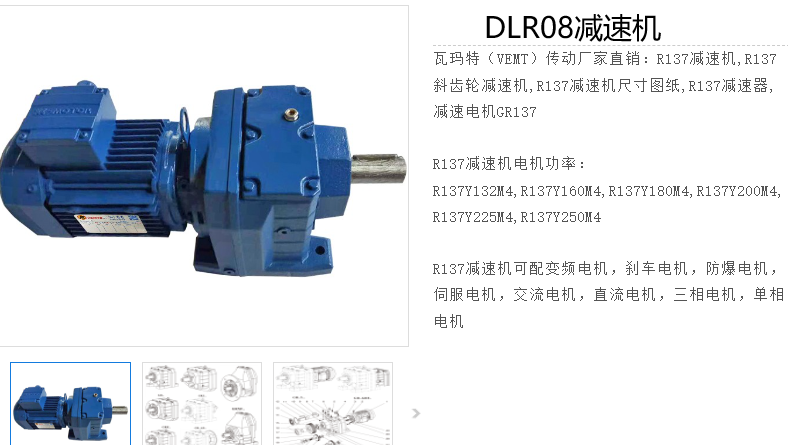 DLR08-1/89.36-DMP160L-4-M1-R-15KW減速電機(jī)型號(hào),R系列減速器.png